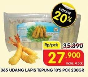 Promo Harga 365 Udang Lapis Tepung per 10 pcs 230 gr - Superindo