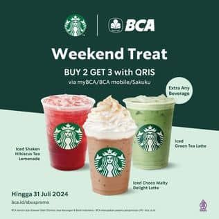 Promo Harga Weekend Treat  - Starbucks
