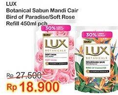 Promo Harga LUX Botanicals Body Wash Bird Of Paradise, Soft Rose 450 ml - Indomaret