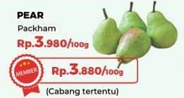 Promo Harga Pear Packham per 100 gr - Yogya