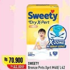Promo Harga Sweety Bronze Pants Dry X-Pert M48, L42 42 pcs - Alfamart