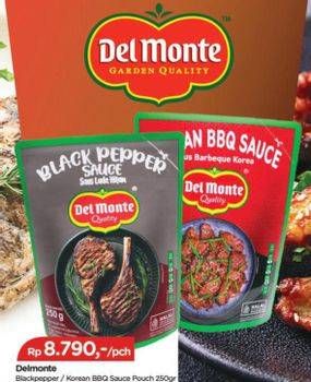 Promo Harga Del Monte Cooking Sauce Korean BBQ, Black Pepper 250 gr - TIP TOP