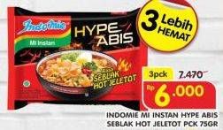 Promo Harga INDOMIE Hype Abis Seblak Hot Jeletot per 3 pcs 75 gr - Superindo
