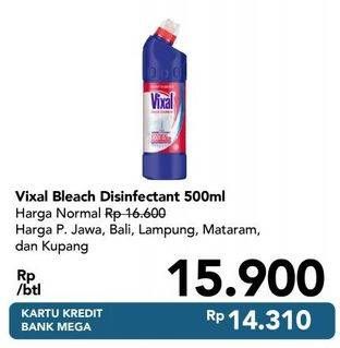Promo Harga VIXAL Toilet Disinfectant Bleach 500 ml - Carrefour
