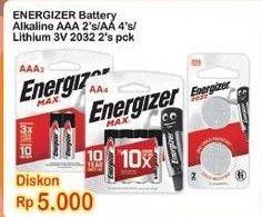 Promo Harga Energizer Battery Alkaline  - Indomaret