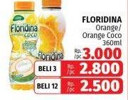 Promo Harga Floridina Juice Pulp Orange Orange, Coco 350 ml - LotteMart