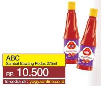 Promo Harga ABC Sambal Bawang Pedas 275 ml - Yogya