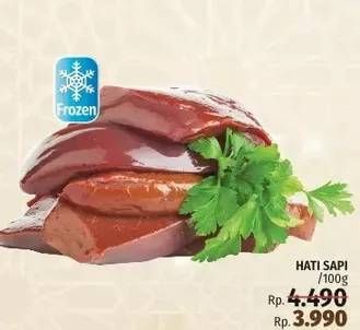 Promo Harga Beef Liver (Hati Sapi) per 100 gr - LotteMart