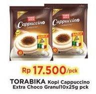 Promo Harga Torabika Cappuccino Extra Choco Granule per 10 sachet 25 gr - Indomaret