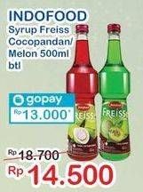 Promo Harga FREISS Syrup Cocopandan, Melon 500 ml - Indomaret