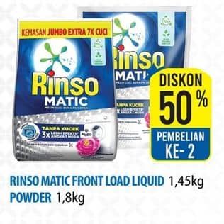 Promo Harga Rinso Matic Powder/Liquid  - Hypermart