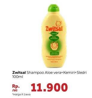 Promo Harga ZWITSAL Natural Baby Shampoo Aloe Vera Kemiri 100 ml - Carrefour