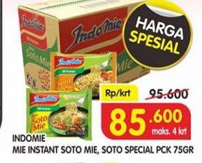 Promo Harga INDOMIE Mi Kuah Soto Mie, Soto Spesial per 40 pcs 75 gr - Superindo