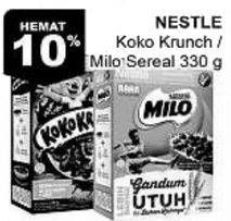 Promo Harga MILO/KOKO KRUNCH Cereal 330gr  - Giant