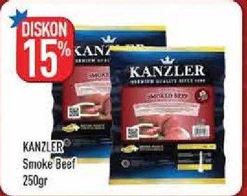 Promo Harga KANZLER Smoked Beef Roll 250 gr - Hypermart