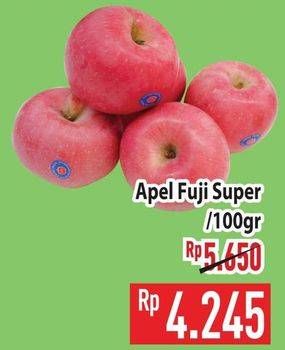 Promo Harga Apel Fuji Super per 100 gr - Hypermart