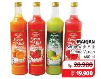 Promo Harga MARJAN Syrup with Milk Melon 460 ml - Lotte Grosir