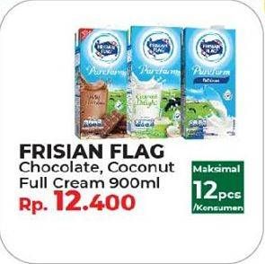 Promo Harga FRISIAN FLAG Susu UHT Purefarm Cokelat, Coconut, Full Cream 900 ml - Yogya