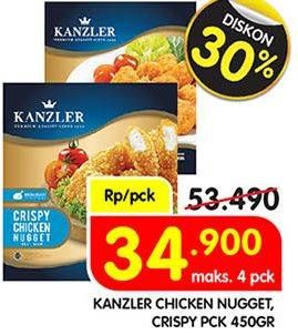 Promo Harga KANZLER Chicken Nugget Original, Crispy 450 gr - Superindo