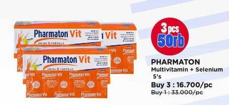 Promo Harga PHARMATON FORMULA Multivitamin Tablet Selenium 5 pcs - Watsons