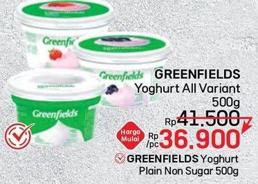 Promo Harga Greenfields Yogurt All Variants 500 gr - LotteMart