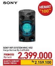 Promo Harga SONY Hifi MHC-V02  - Carrefour