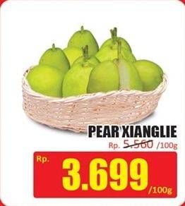 Promo Harga Pear Xiang Lie per 100 gr - Hari Hari