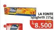 Promo Harga LA FONTE Spaghetti 225 gr - Alfamidi