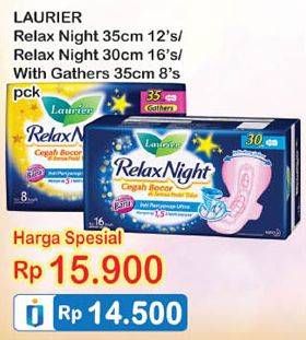 Promo Harga Relax Night 30cm 16p / 35cm 12p/ Gathers 35cm 8p  - Indomaret