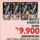 Promo Harga Greenfields UHT Extra Milk All Variants 200 ml - Alfamidi