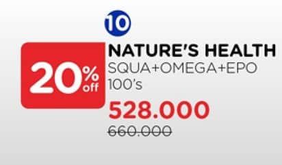 Promo Harga Natures Health Squa Omega EPO 100 pcs - Watsons