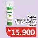 Promo Harga Acnes Facial Wash Fights Bacteria Acne Care 50 gr - Alfamidi