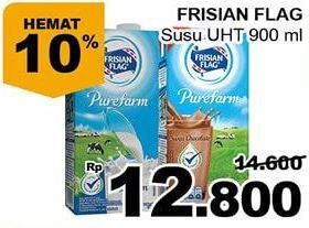 Promo Harga FRISIAN FLAG Susu UHT Purefarm 900 ml - Giant