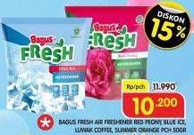 Promo Harga BAGUS Fresh Air Freshener Red Peony, Blue Ice, Luwak Coffee, Summer Orange 50 gr - Superindo