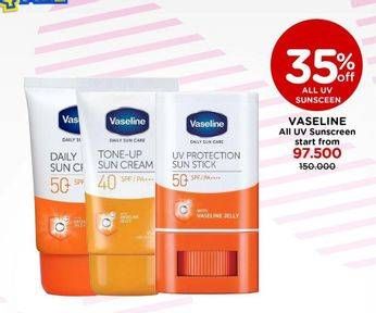 Promo Harga VASELINE Daily Sun Care All Variants 50 ml - Watsons