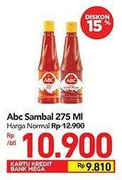 Promo Harga ABC Sambal 275 ml - Carrefour