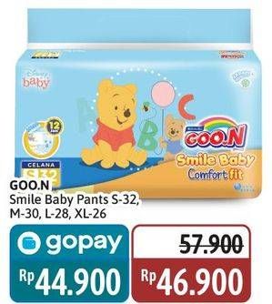 Promo Harga Goon Smile Baby Comfort Fit Pants L28, M30, S32, XL26 26 pcs - Alfamidi