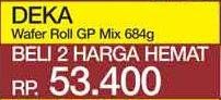 Promo Harga DUA KELINCI Deka Wafer Roll per 2 box 684 gr - Yogya
