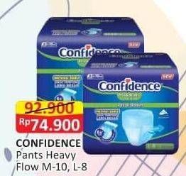 Promo Harga Confidence Adult Diapers Heavy Flow M10, L8 8 pcs - Alfamart