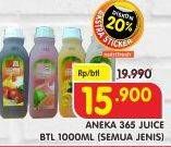 Promo Harga 365 Juice All Variants 1000 ml - Superindo