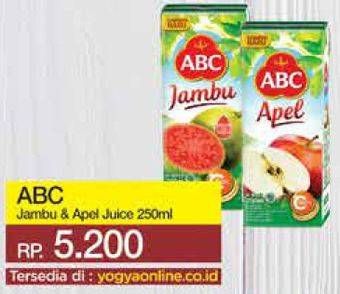 Promo Harga ABC Juice Guava, Apple 250 ml - Yogya