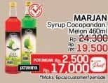 Promo Harga Marjan Syrup Boudoin Cocopandan, Melon 460 ml - LotteMart