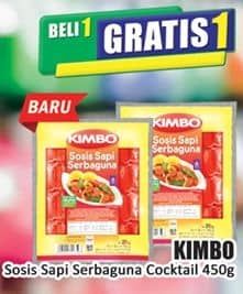 Promo Harga Kimbo Sosis Sapi Serbaguna Cocktail 450 gr - Hari Hari