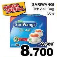 Promo Harga Sariwangi Teh Asli 50 pcs - Giant