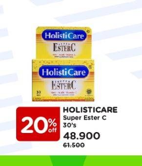 Promo Harga HOLISTICARE  Super Ester C 30 pcs - Watsons