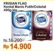 Promo Harga Frisian Flag Susu Kental Manis Putih, Cokelat 490 gr - Indomaret