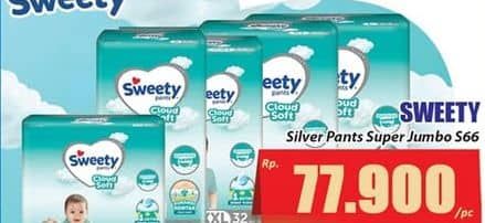 Promo Harga Sweety Silver Pants S66 66 pcs - Hari Hari