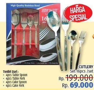 Promo Harga Cutlery Set 16 pcs - LotteMart