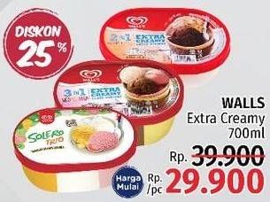 Promo Harga WALLS Ice Cream 700 ml - LotteMart