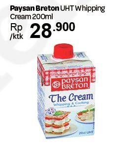 Promo Harga PAYSAN BRETON UHT Cream 200 ml - Carrefour